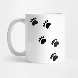 Animal Tracks Paw Prints Mug